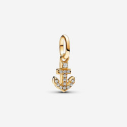 Anchor 14k gold-plated mini dangle with  - 763369C01