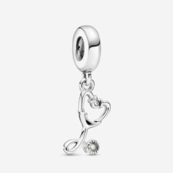 Stethoscope sterling silver dangle with  - 799072C01