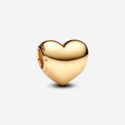 Engravable medium heart 14k gold-plated