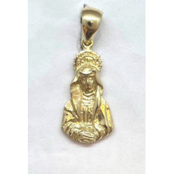 Medalla oro 750 mls (18 K) Virgen de la Soledad - 02175/M/GRABAR