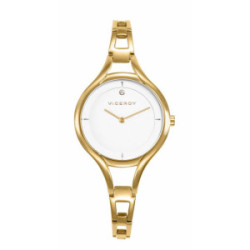 RELOJ ACERO IP DORADO BRAZALETE SRA VA - 42448-07