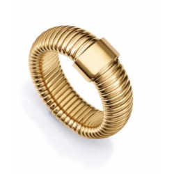 ANILLO ACERO IP DORADO TUBOGAS SRA FASHI - 75393A01412