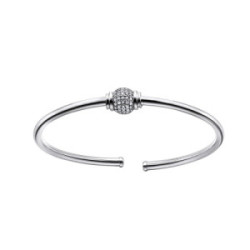 Brazalete de plata de la colección TuboGas de Durán Exquse - 00512528