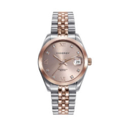 RELOJ ACERO IP ROSA BRAZALETE SRA VA - 42414-93