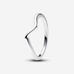 Wave sterling silver ring - 193095C00-54