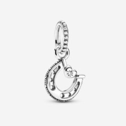 Horseshoe and heart sterling silver dang - 799157C01