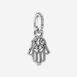 Hamsa hand sterling silver dangle - 799144C00