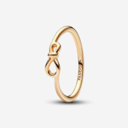 Infinity 14k gold-plated ring